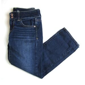 American Eagle Jeans Artist Cropped Dark Wash Women's Size 0